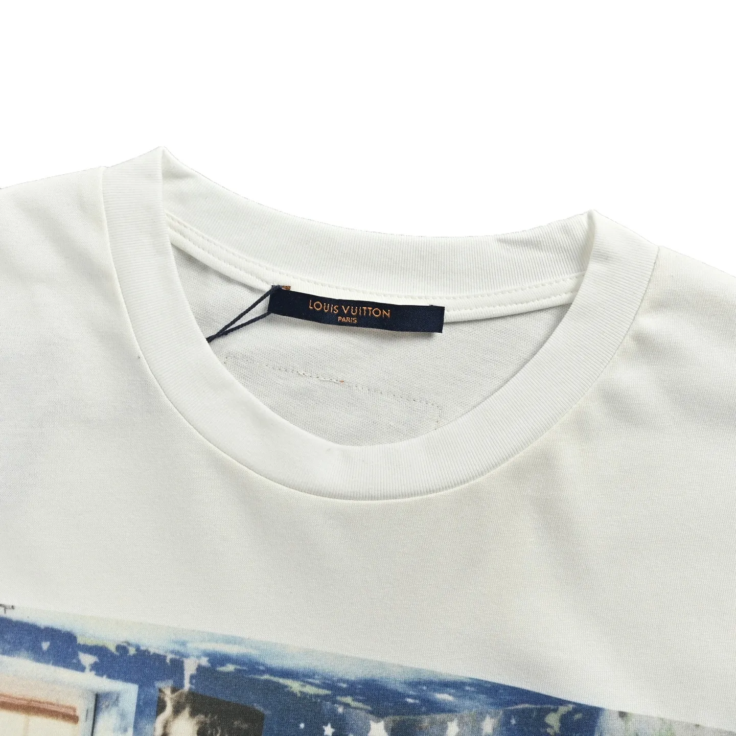 Louis Vuitton/Louis Vuitton 24ss oil painting graffiti print short sleeves